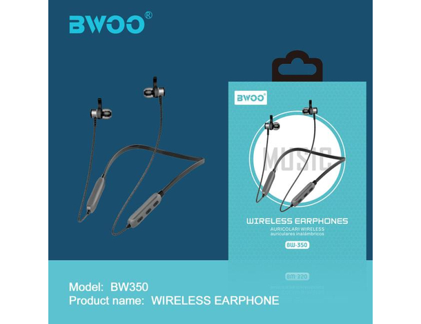 Cuffie Auricolari Bluetooth Design Collarino Slim TF Card Microfono Chiamate...