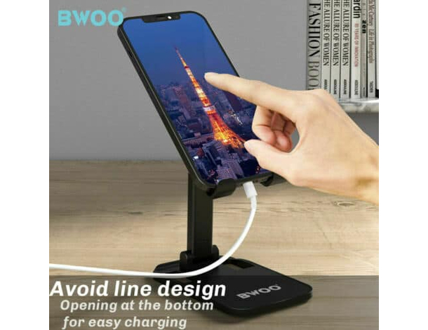 Supporto Cellulare Telescopico Metallo Tavolo Universale Smartphone Anti...