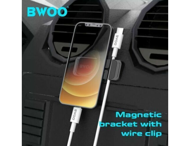 Supporto Magnetico Calamitato ZJ117 Cellulare Ferma Cavi Multiuso Auto...