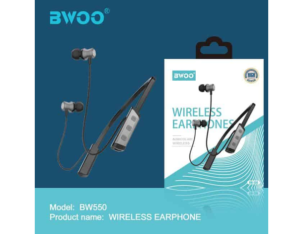 Cuffie Auricolari Sport Senza Fili Bluetooth Microfono Integrato Ingresso TF...