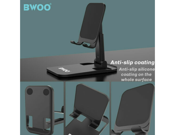 Supporto Cellulare Telescopico Metallo Tavolo Universale Smartphone Anti...