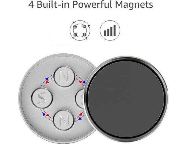 Supporto Smartphone da Auto Magnetico in Metallo Universale per Cellulare 6