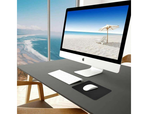 Tappetino per Mouse Mousepad Nero Gaming Scrivania Casa Ufficio Waterproof...