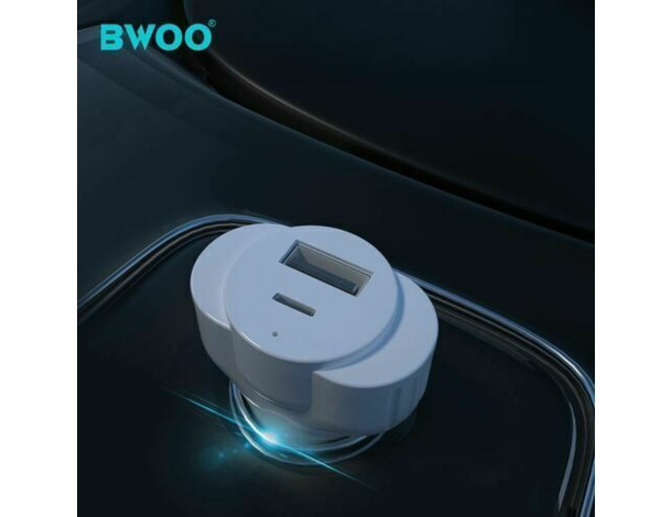 Caricabatterie Cellulare CC58 da Auto Presa Accendisigari USB Type-C 2.4A 30w...