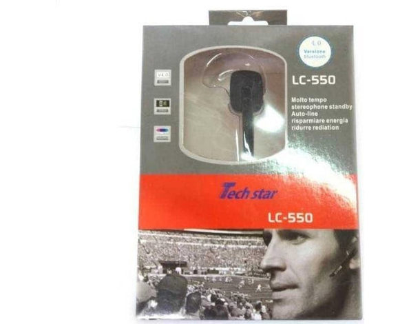 Auricolare Bluetooth LC550 Archetto In-Ear Chiamata Tasto di Risposta Orecchio