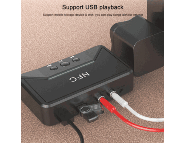 Ricevitore Bluetooth NFC Q-T92 Andowl Trasmissione Da Cellulare A Casse BT...