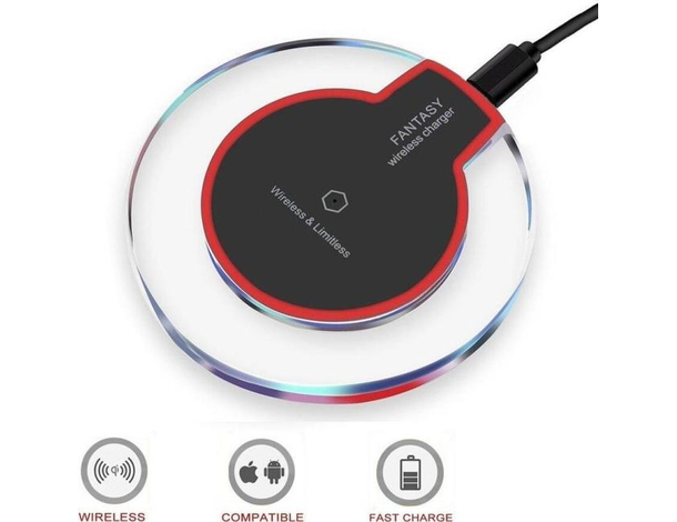 Carica Batteria Universale Wireless a Induzione Smartphone (Micro USB...