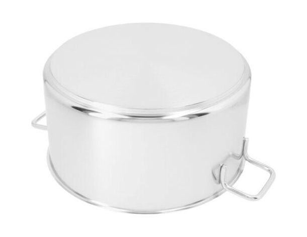 Casseruola in Acciaio Inox Fonda Pentola Bassa da 13.5cm a 31.5cm Gas...