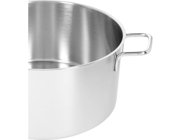 Casseruola in Acciaio Inox Fonda Pentola Bassa da 13.5cm a 31.5cm Gas...
