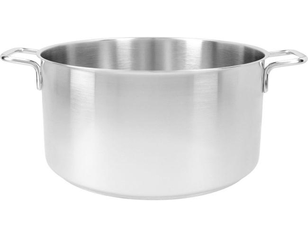 Casseruola in Acciaio Inox Fonda Pentola Bassa da 13.5cm a 31.5cm Gas...