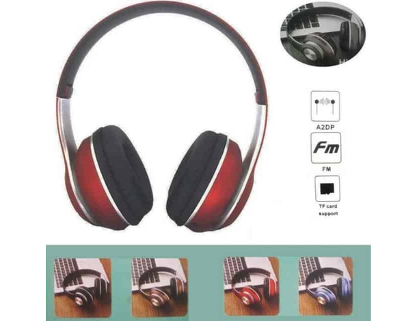 Cuffie Bluetooth Wireless Stereo Smartphone PC TV Pieghevoli Sport Musica Bassi