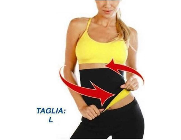 Fascia Snellente Effetto Sauna Fitness Dimagrante in Neoprene Anallergico (L)