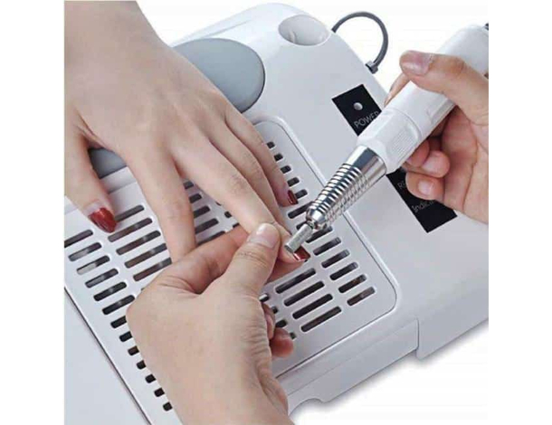 Fresa 3in1 Aspiratore Lampada a Led per Ricostruzione Unghie 35000rpm...