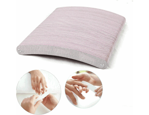 Set 50 Lime Curve Sagomate a Banana per Unghie Manicure Ricostruzione Nail Art