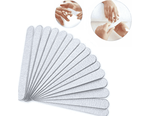 Set 50 Lime Dritte Per Unghie Professionali per Manicure Pedicure Estetista
