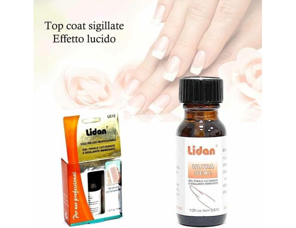 Gel UV Lucidante per Unghie Lucido Manicure Ricostruzione Nail Art Estetista...