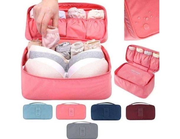 Organizer da Viaggio Valigia Trolley con Tasche Chiusura a Zip Biancheria Intima