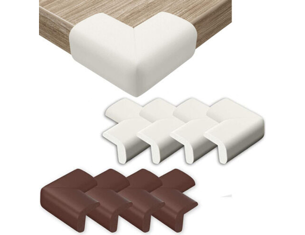 8x Paraspigoli Sicurezza Bambini 7x7cm Protezione Paracolpi Angolari Gomma EVA