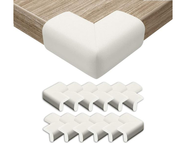 8x Paraspigoli Sicurezza Bambini 7x7cm Protezione Paracolpi Angolari Gomma...