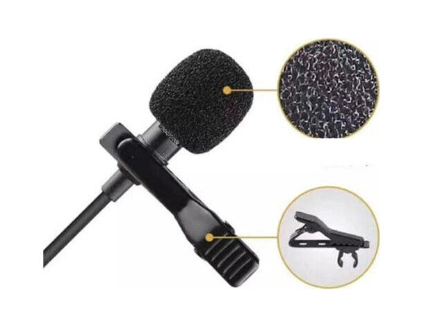 Microfono Condensatore Cavo Lightning Omnidirezionale 1,5 M Cellulare Audio