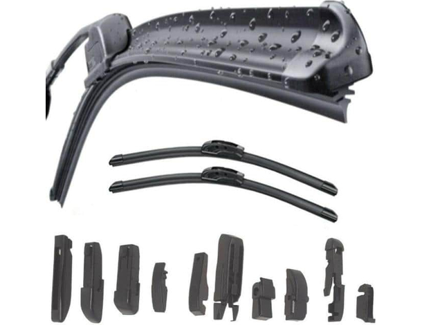 Kit 2 Spazzole Tergicristallo Parabrezza Anteriore JEEP RENEGADE da 07/2014...