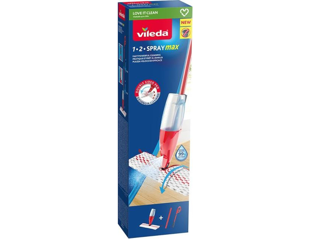 1-2 Spray Max lavapavimenti erogatore spray Microfibra lavabile senza secchio...