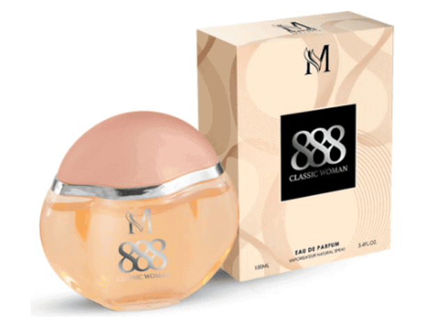 Profumo da Donna 888 Classic Woman 100 ml Eau de Toilette Pour Femme Spray
