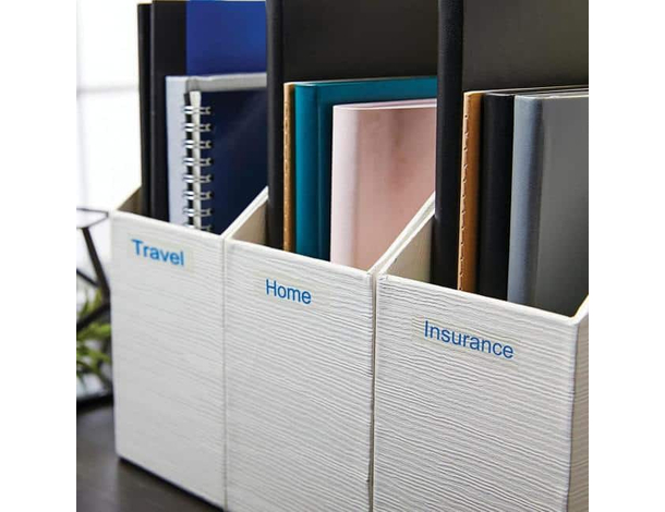 Etichette Dymo D1 LabelManager 12 mm x 7 mt Blu su Trasparente S0720510 6