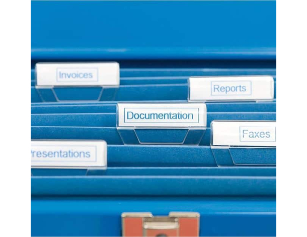 Etichette Dymo D1 LabelManager 12 mm x 7 mt Blu su Trasparente S0720510 7