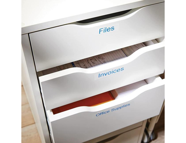 Etichette Dymo D1 LabelManager 12 mm x 7 mt Blu su Trasparente S0720510 8