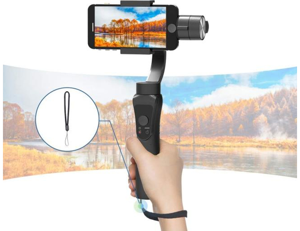 Stabilizzatore Smartphone Immagini Foto Video Movimenti Impugnatura...
