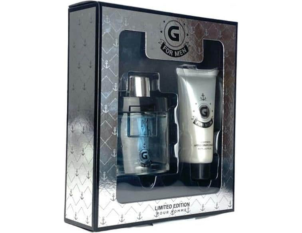 Set Regalo Uomo Cofanetto G For Men Profumo 50 ml + Dopobarba 50 ml Per Lui