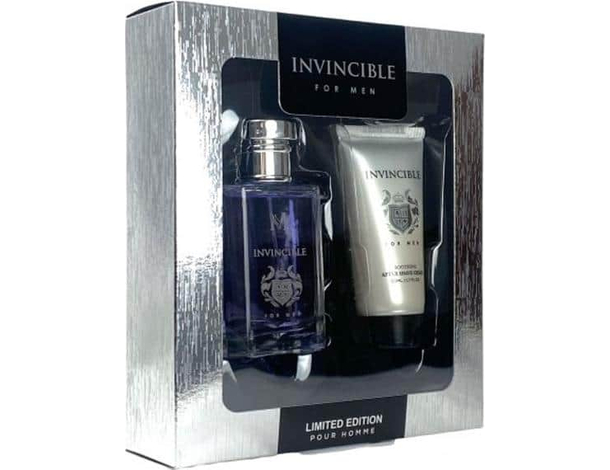 Set Regalo Uomo Cofanetto Invincible Profumo 50 ml + Dopobarba 50 ml Per Lui