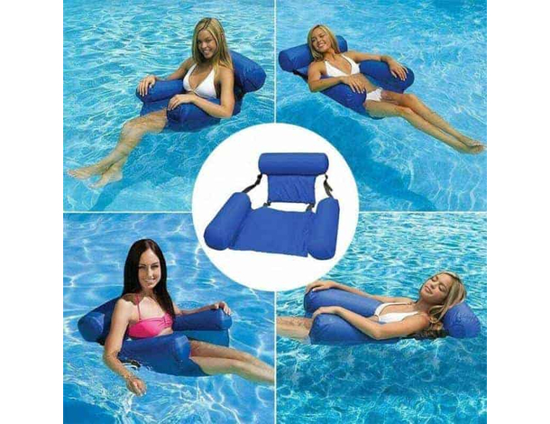 Poltrona Gonfiabile Galleggiante Per Mare Piscina Sedia Relax Estate Sole 7