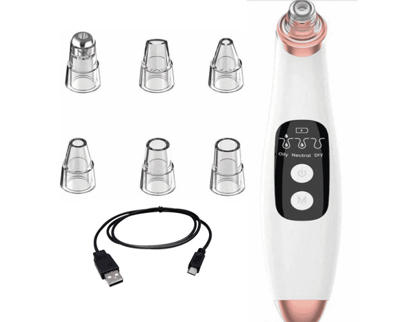 Aspiratore Punti Neri Acne Pulizia Viso Rimuovi Sporco Comedoni Ricaricabile