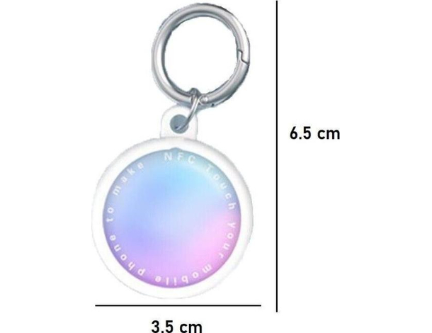 NFC Tag Portachiavi Anti Smarrimento iOS Android Musica Condivisione...