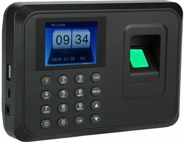 Marcatore Tempo Ufficio Palestra Impronta Digitale Scanner Biometrico Badge USB