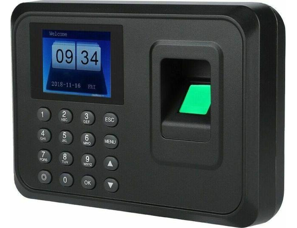 Marcatore Tempo Ufficio Palestra Impronta Digitale Scanner Biometrico Badge...