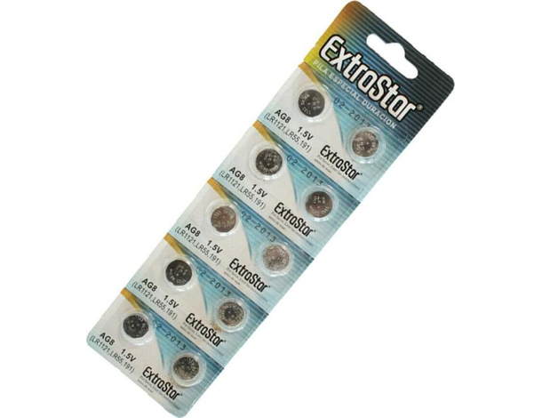 40x Pile Alcaline a Bottone AG8 Extrastar Lunga durata Alta Qualità...