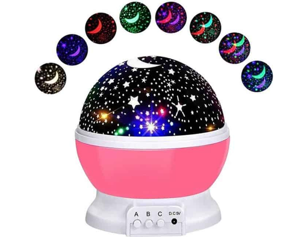 Proiettore Rotante Star Master Stelle Luci Led Notte Effetto Cielo Stellato