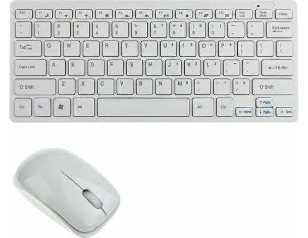 Kit Mini Tastiera Con Mouse Wireless iPad Tablet Smartphone PC 2.4ghz