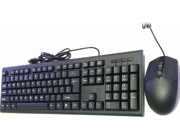 Kit Tastiera e Mouse USB con Fili per PC e MAC OSX Multimediale 113 Tasti