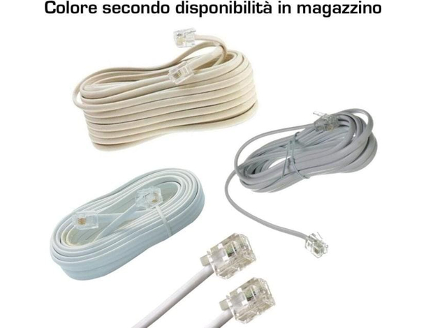 Cavo telefono filo prolunga telefonica matassa cavetto lunghezze varie metri