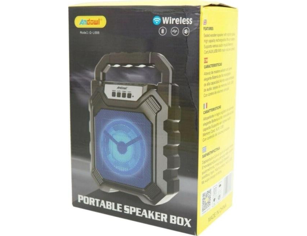 Cassa Portatile Q-L688 Radio FM Usb SD AUX Mp3 Bluetooth Smartphone Speaker...
