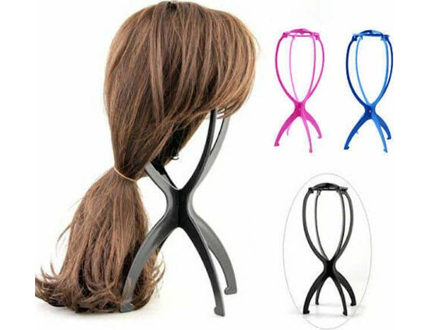 Supporto per Parrucca Assemblabile in Plastica Parrucchiere Porta Parrucche