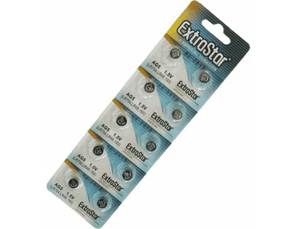 40x Pile Alcaline Bottone AG12 Extrastar Lunga Durata Alta Qualità...