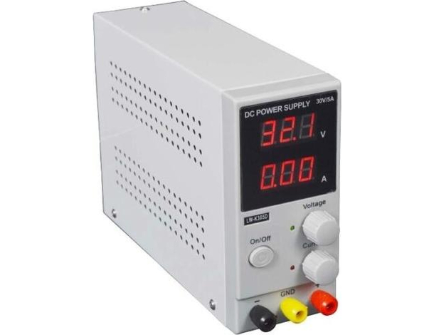 Alimentatore Da Banco Compatto Slim Trasformatore Corrente Regolabile 30V 4