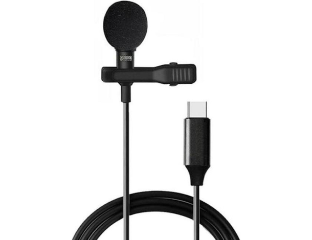 Microfono Lavalier Jack Type-C Smartphone Cellulare Registrare Interviste Voce