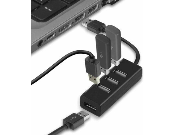 Hub 4 Porte USB 2.0 Collegamento Trasferimento Dati PC Multiporte BO-OT20
