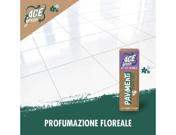 6x ACE Eco Green Eco-ricarica pavimenti e superfici lavabili - Profumo...